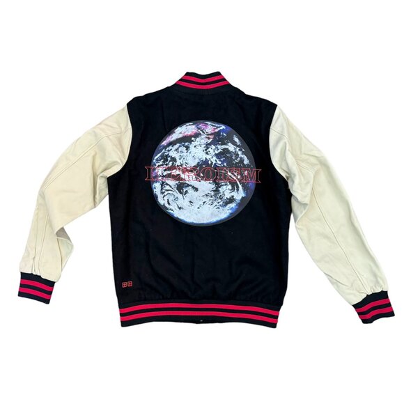 Ksubi HEROISM Globe Varsity Jacket Men M NWOT ***DAMAGED*** - Picture 2 of 12